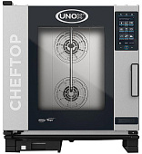 Пароконвектомат UNOX XEVC-0711-GPRM-HT газ купить по низкой цене в Владивостоке | Комплекс Трейд.