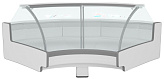 Витрина холодильная Brandford AURORA Slim SQ PLUG-IN Закрытый угол 90  (встроенный агрегат)