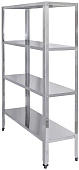 Стеллаж кухонный Luxstahl СР-1800x1200x300/4
