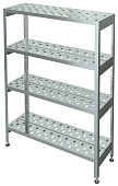 Стеллаж кухонный Марихолодмаш С-4Р-0,6/0,95/1,8 нерж. сталь