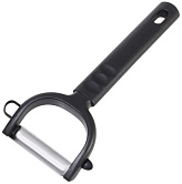 Овощечистка FM 5/17 см. с плавающим лезвием, черная нерж. с пластик. ручкой