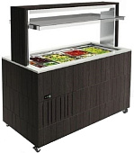 Стол охлаждаемый шведский Enofrigo DOGE ISOLA SVT FISSA 2000 PRF ВЕНГЕ A1DOGEFPRF20P/W