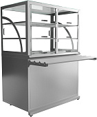 Прилавок холодильный Luxstahl ПХК (С)-1200 Premium (нерж.)