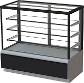 Витрина кондитерская KAYMAN K-ВК-900 квадро серебро