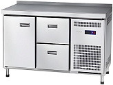 Стол холодильный Abat СХС-60-01-СО (дверь, ящики 1/2, с бортом)