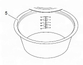 Чаша внутренняя Hurakan для рисоварки HKN-SDR42