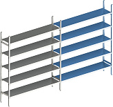 Стеллаж модульный линейный дополнительный POLAIR LOAD.ME INOX 18AL.5IN40.07Е