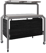 Стол нейтральный Кобор AN220 aluminum/glazed/diamant