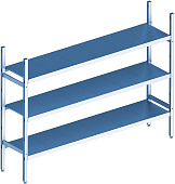 Стеллаж модульный базовый POLAIR LOAD.ME INOX 18AL.3IN40.06B