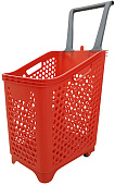 Корзина-тележка покупательская Корбис HPB65 красная