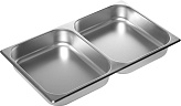 Гастроемкость двухсекционная Luxstahl GN 1/1-65