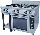 Плита газовая Grill Master Ф6ПДГ/800 (с электрической духовкой)