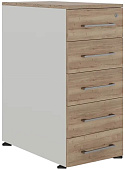 Тумба приставная КОБОР TS5-40/80 white/natural