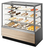 Витрина кондитерская Chilz VETE KUB LUX 130 серый, ясень наварра