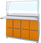 Прилавок нейтральный Luxstahl ПНП (С)-900 Premium (нерж.)