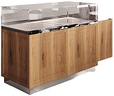 Витрина кондитерская Finist GLASSIER SLIDE DUO LUX GSDL-13/65/3