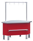 Прилавок холодильный Марихолодмаш ПХС-УН с креплением для перекладины (с агрегатом)