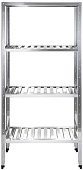 Стеллаж кухонный с решетчатыми полками Luxstahl СРРП-1800x1700x500
